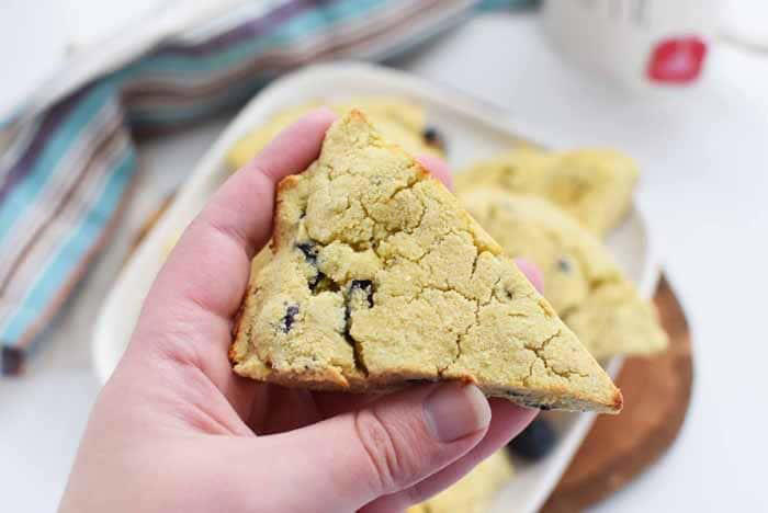 Low-carb blueberry scones recipe