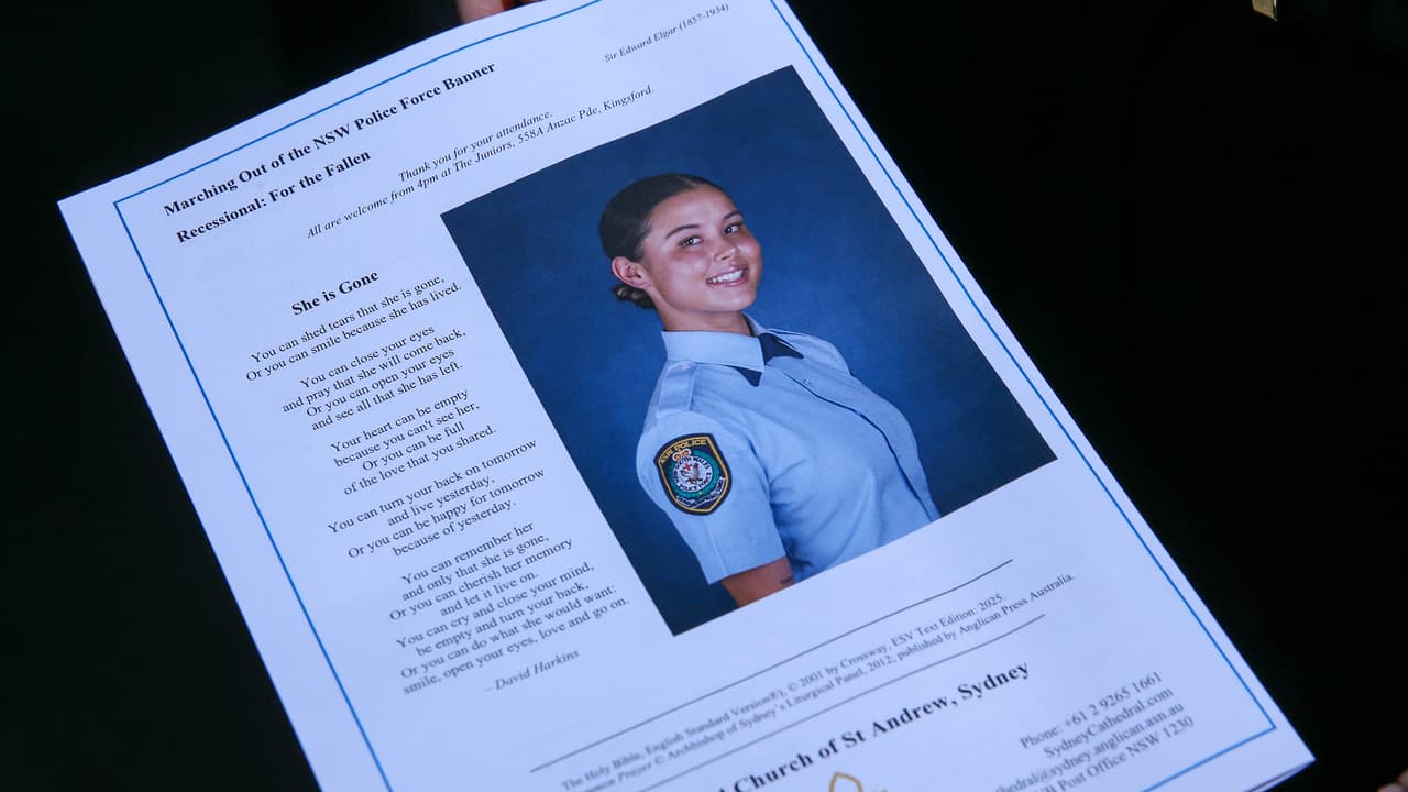 Heartbreaking revelation at cop’s funeral