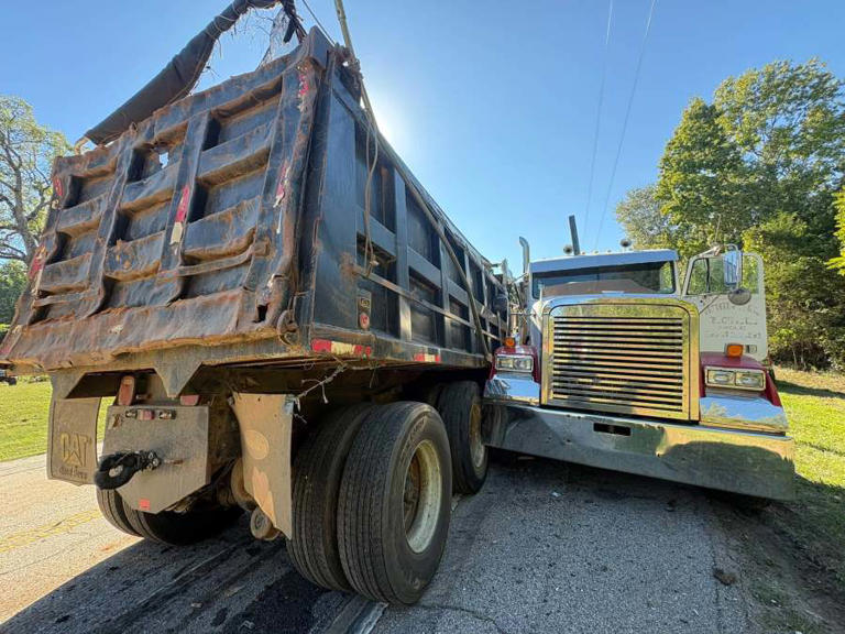 Photos: Dump truck, 18-wheeler crash in Upstate