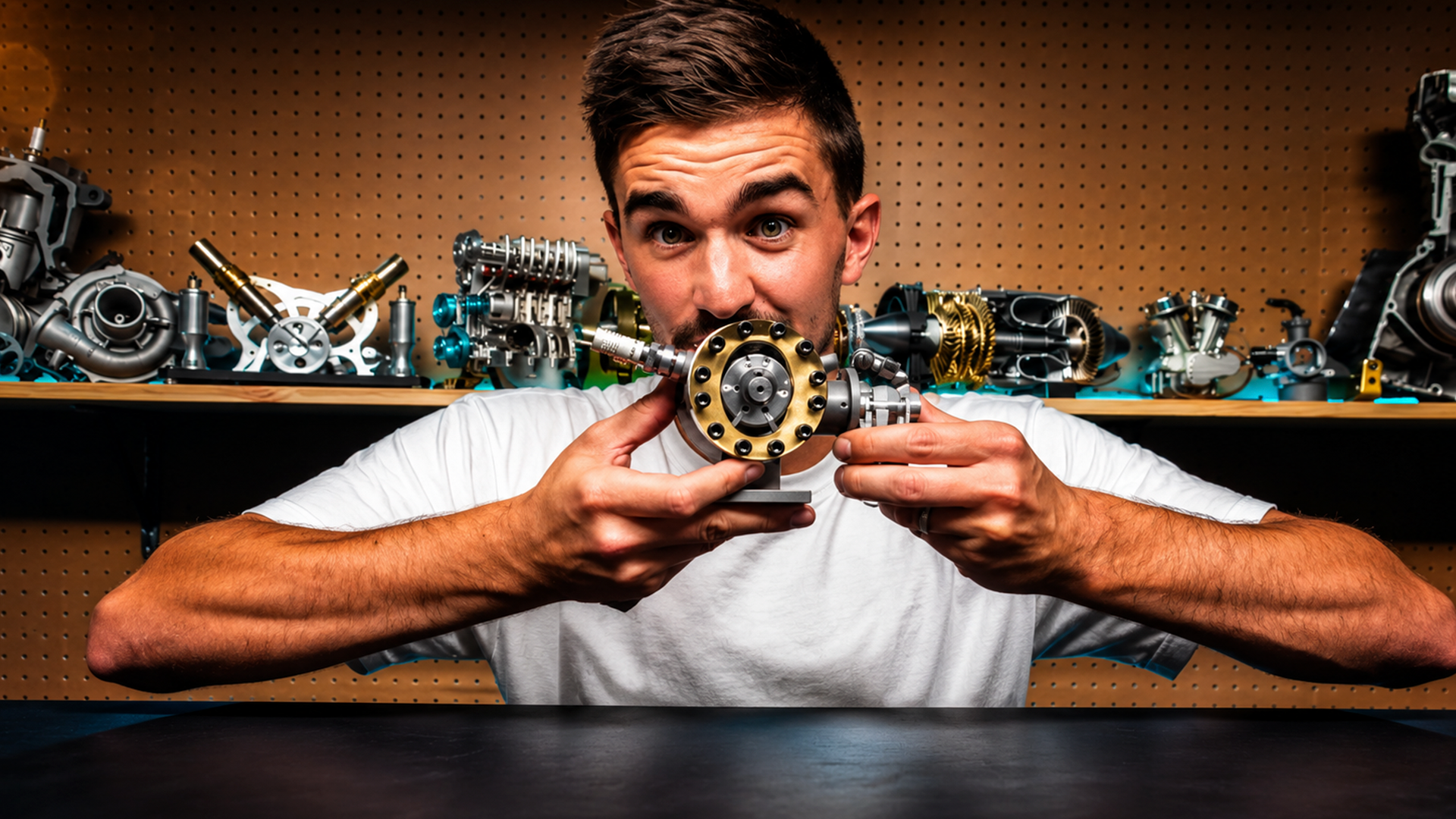 I made a rotary vane engine prototype