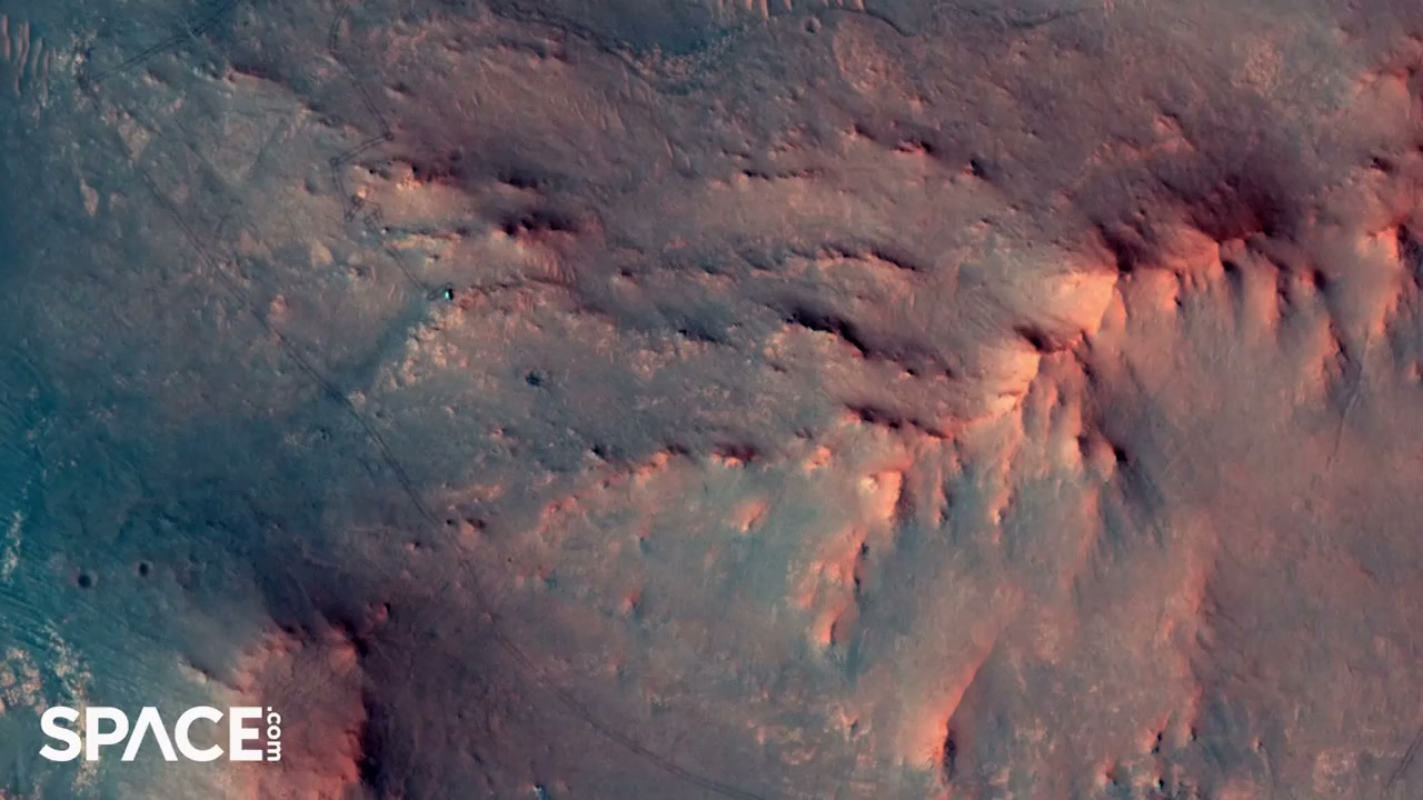 Perseverance rover spotted from space by Mars Reconnaissance Orbiter
