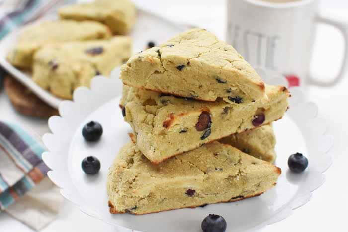 Low-carb blueberry scones recipe