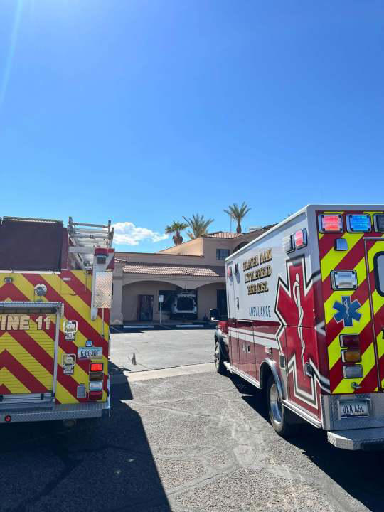 Photos: Vehicle crashes through wall of office building