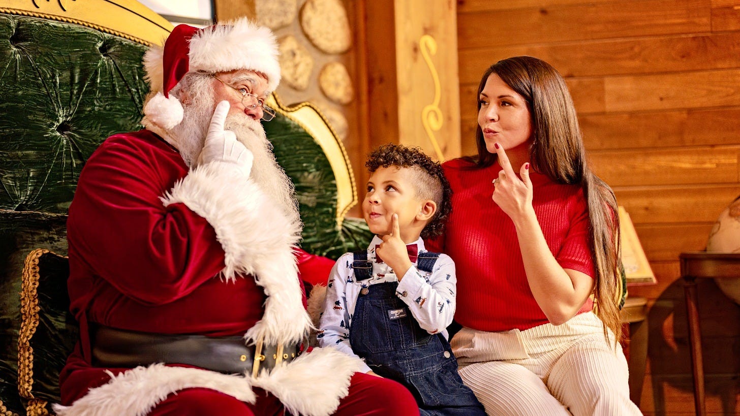Santa's holiday grove brings snow flurries to Disney's Animal Kingdom