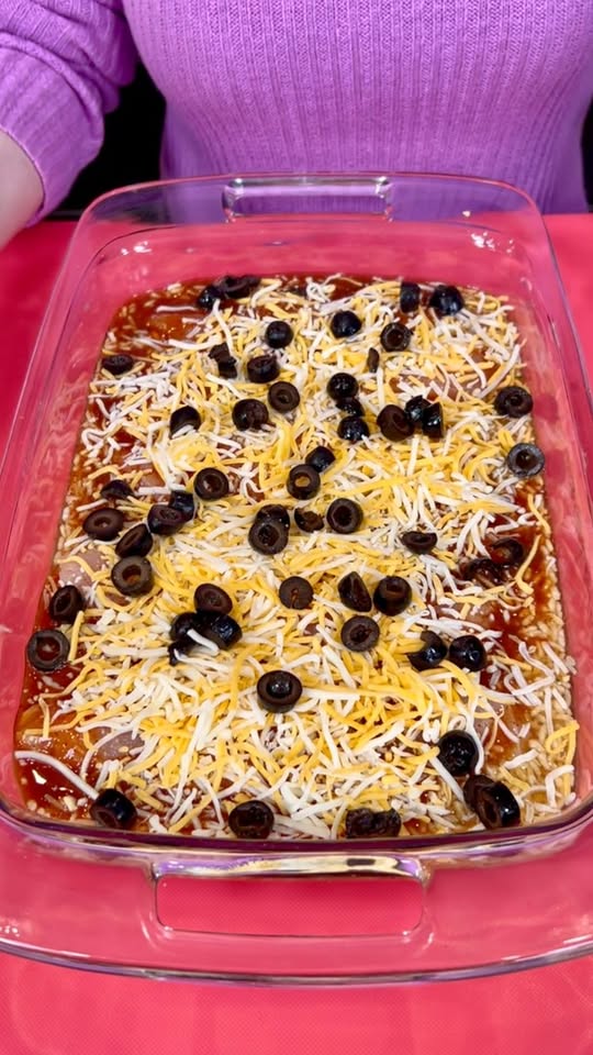 This Mexican chicken and rice casserole is a family favorite