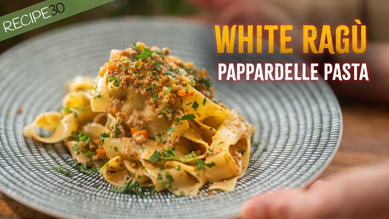 I tried white ragù pappardelle 🍝