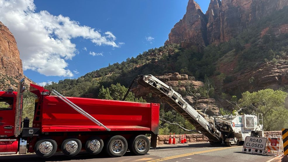 Crews clear half of debris from massive Zion National Park rock fall ...