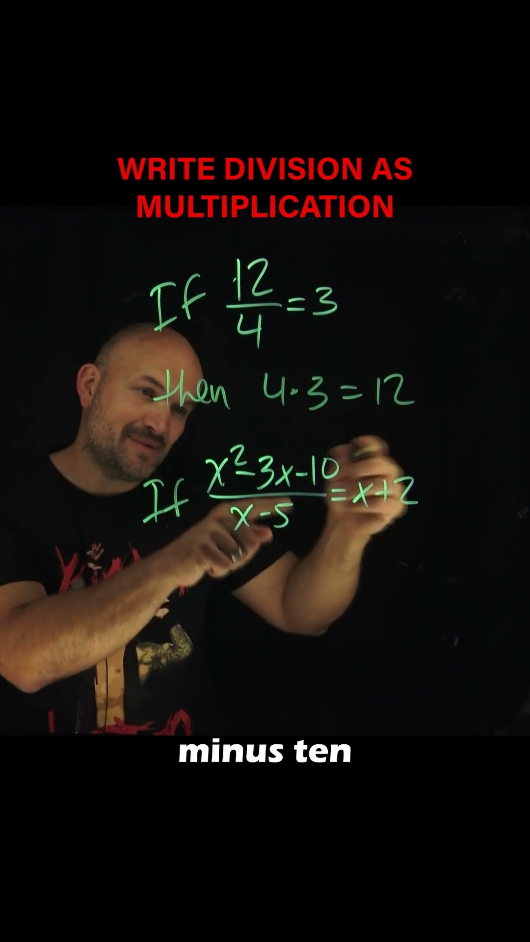 Write division statement as multiplication
