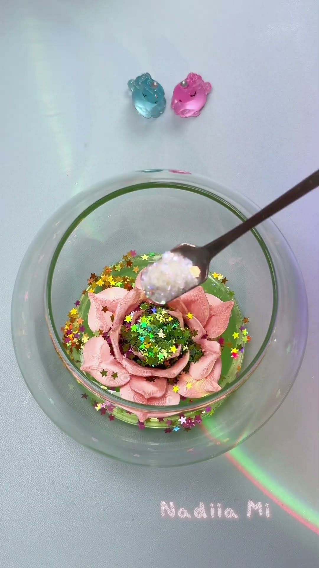 DIY water candle pink lotus fairy pond candle 🌸