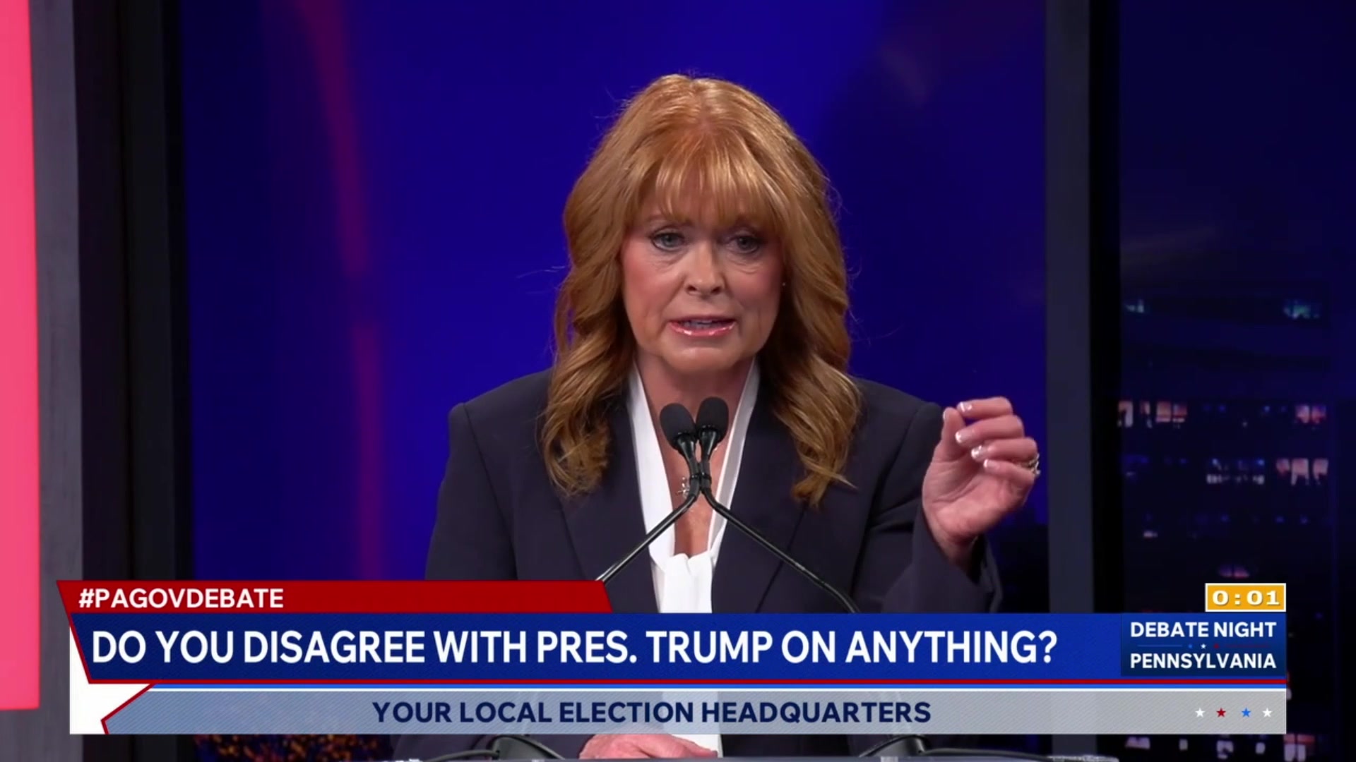 Pennsylvania governor's debate: Stacy Garrity discusses Trump ...
