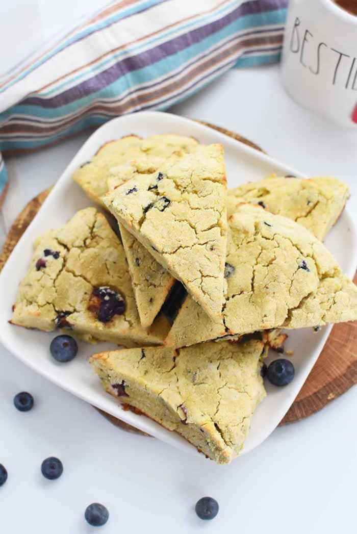 Low-carb blueberry scones recipe