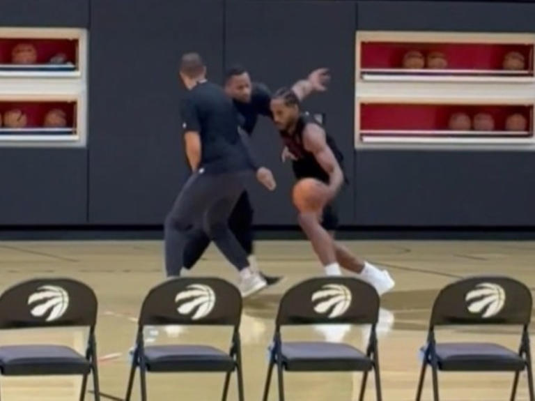 Kawhi Leonard continues to ramp up his preparation at Raptors training camp
