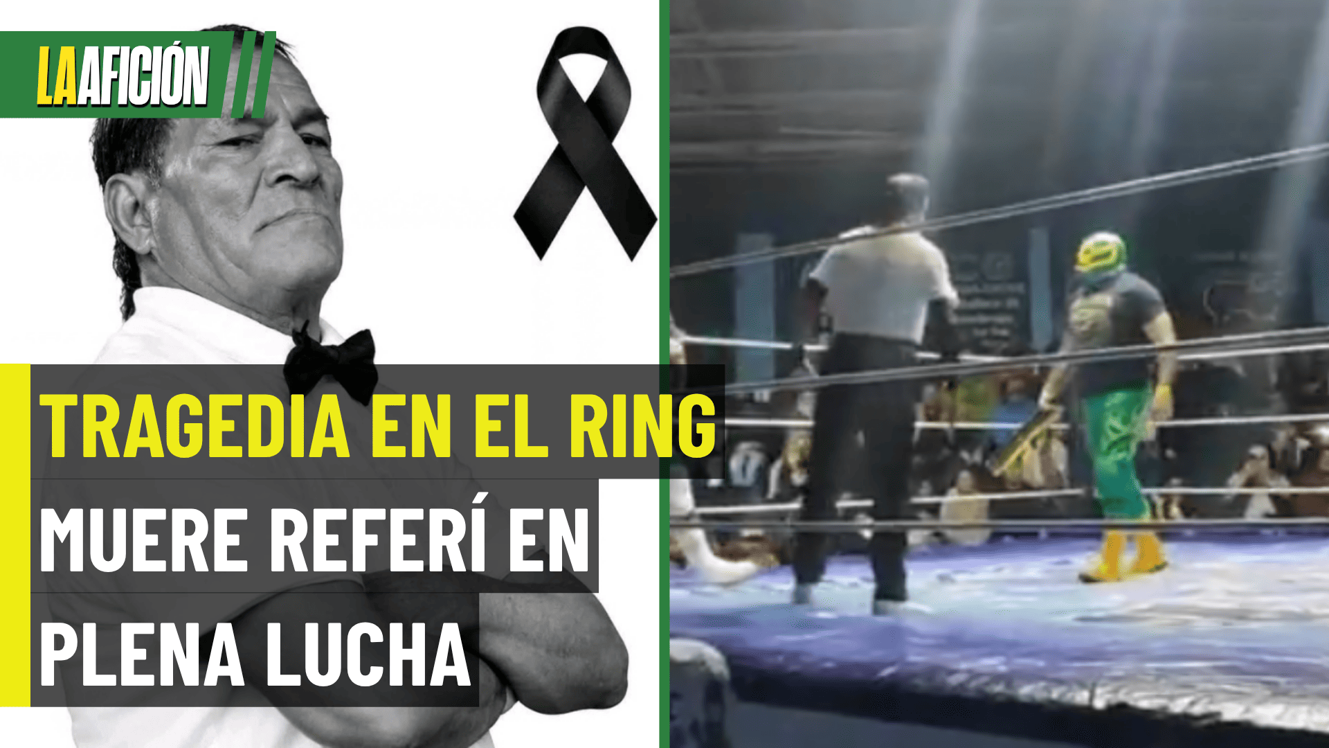¡Luto en la lucha libre! Réferi 'El Búho' muere durante función de ...