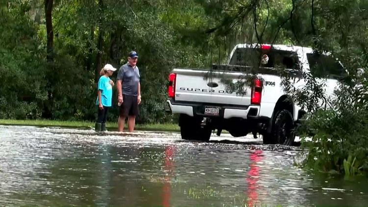 St. Johns County neighborhood floods after heavy rainfall from nor'easter