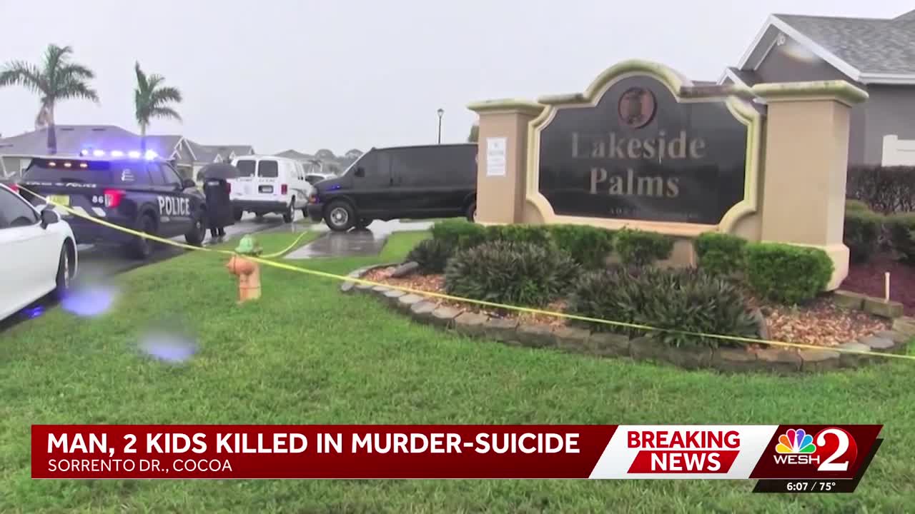 2 children among 3 dead in apparent murder-suicide, Cocoa police say