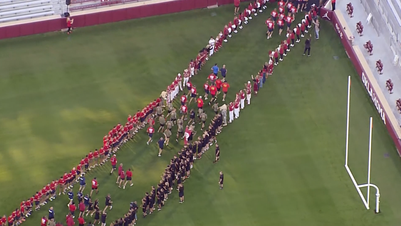OU midshipmen begin 192-mile game ball run to Dallas for Red River Rivalry