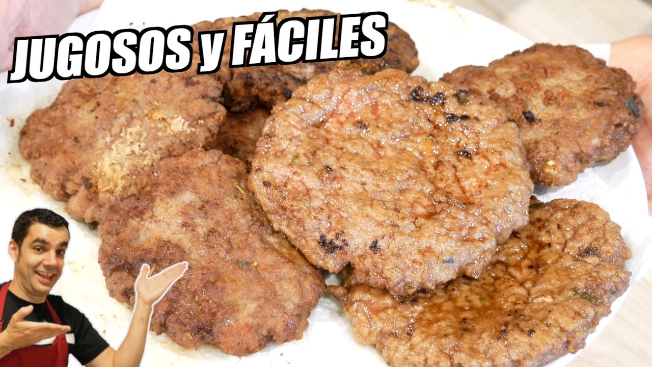 Filetes rusos caseros fáciles y jugosos