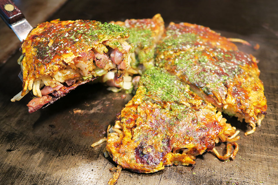 The secret is chicken umami: Mihara’s one-of-a-kind okonomiyaki