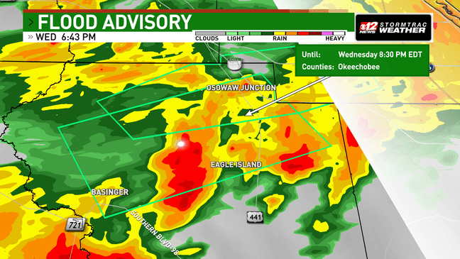 Flood advisory for Okeechobee County