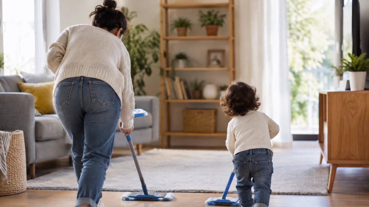 Children who imitate parents may be learning more than language