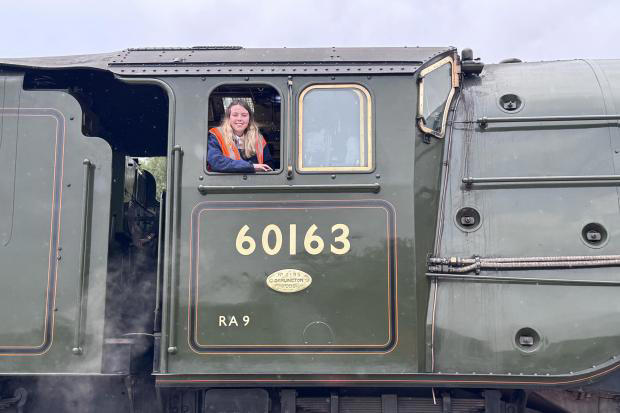 Darlington teenager joins support crew of famous steam locomotive Tornado