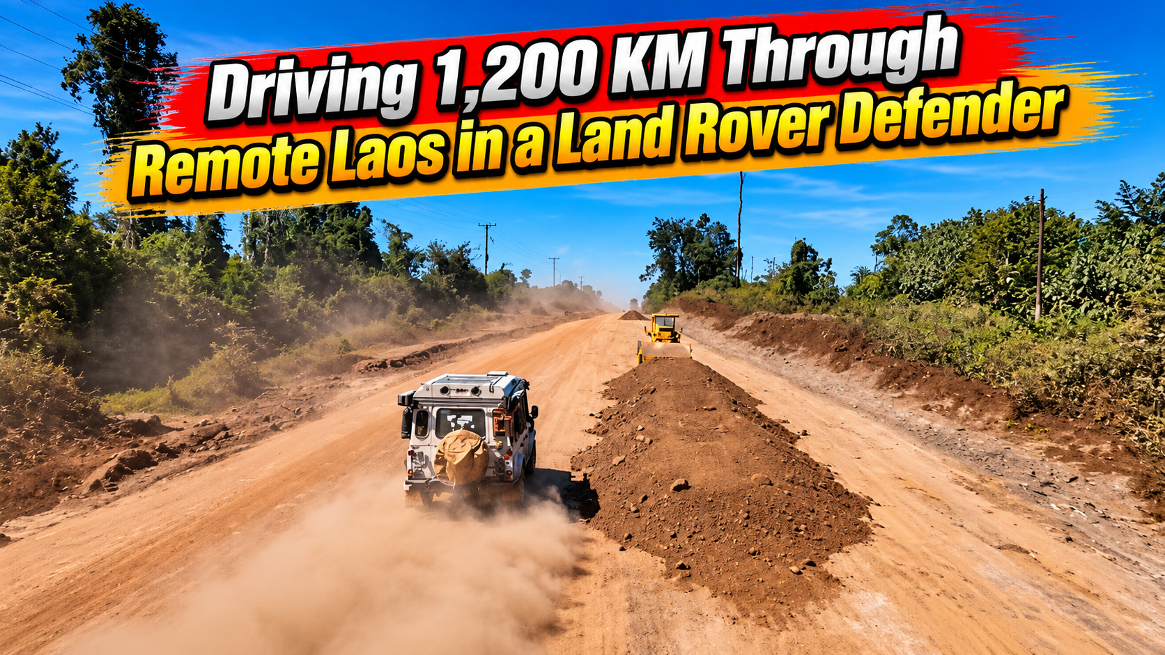 Driving 1,200 km through remote Laos in a Land Rover Defender