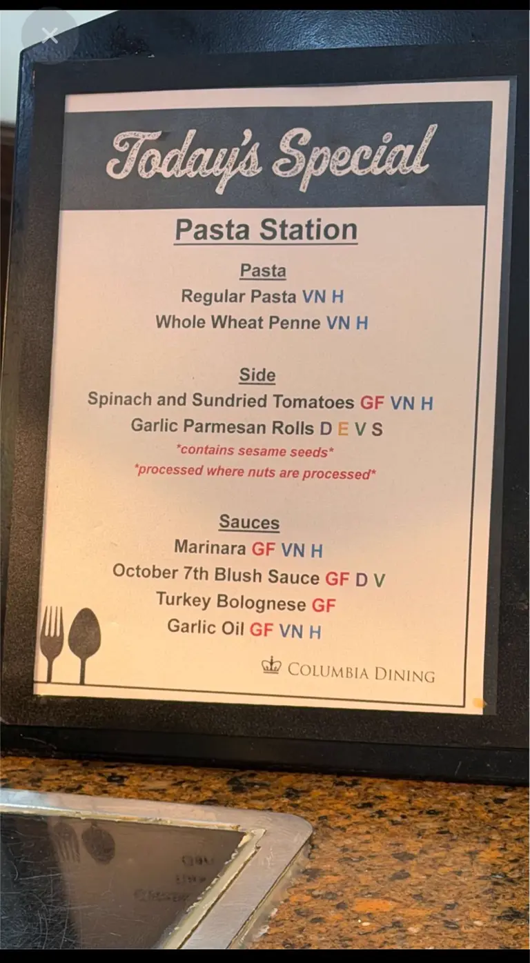 Columbia University under fire for naming cafeteria's pasta sauce ...