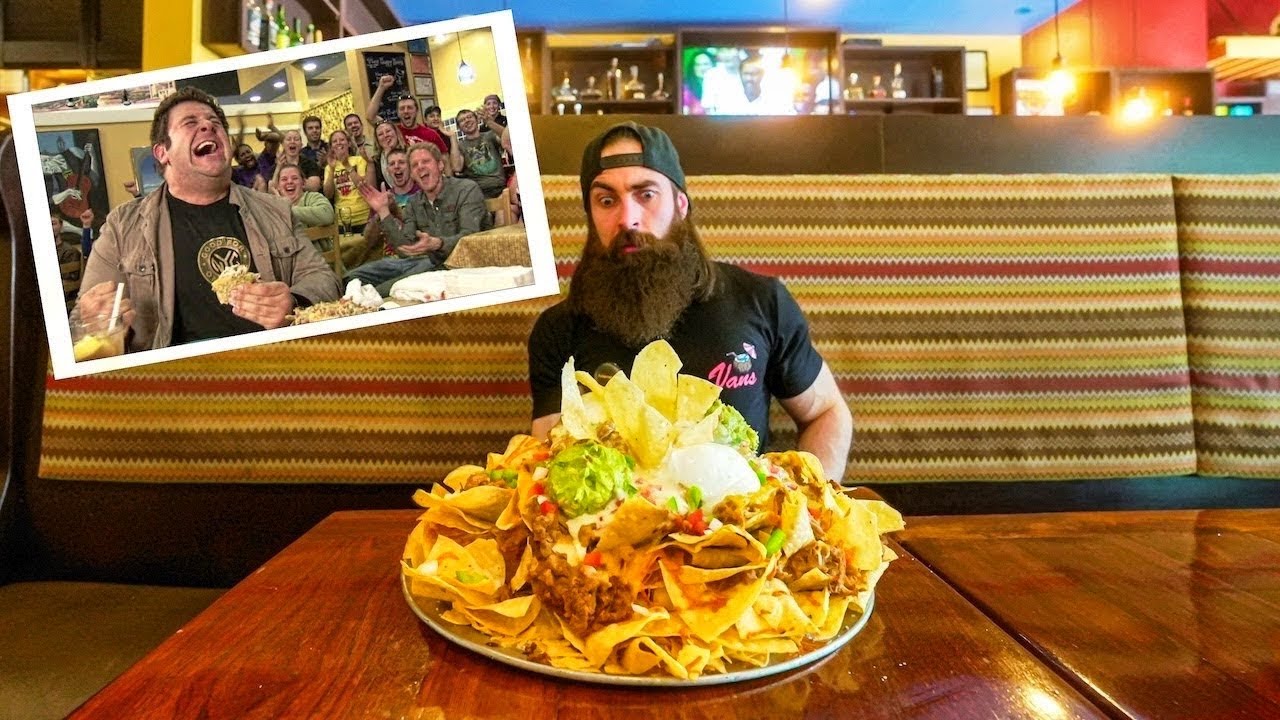 Attempting the 'Mount Nacheesmo' challenge from Man v. Food ...