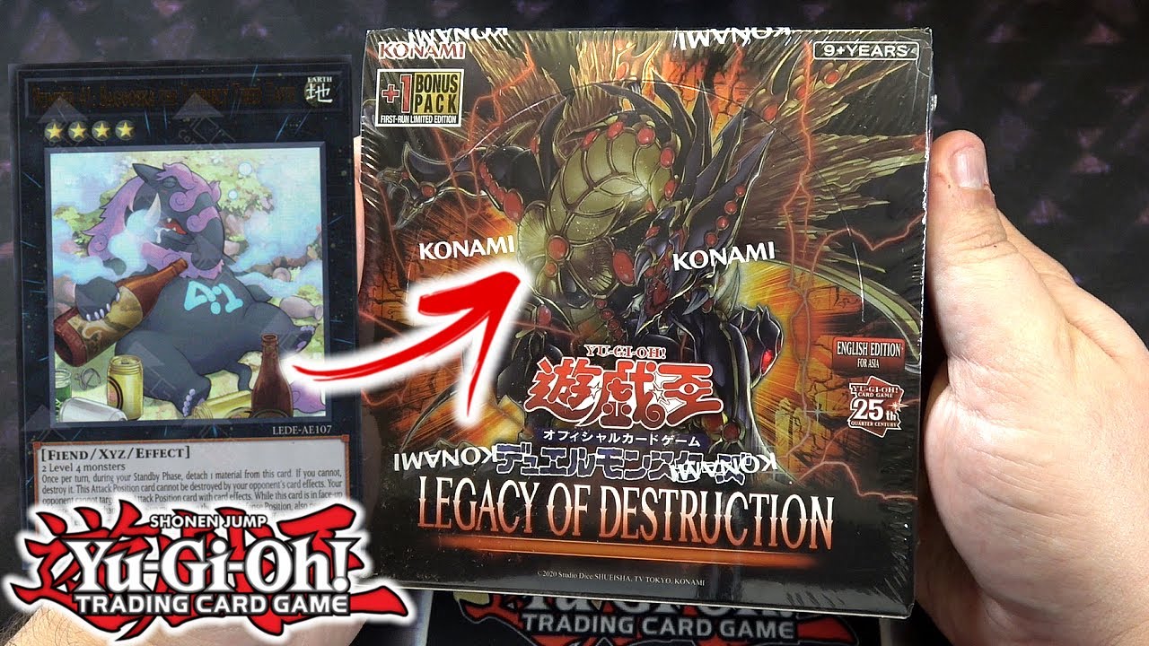 Yu-Gi-Oh English Legacy of Destruction unboxing with uncensored artwork