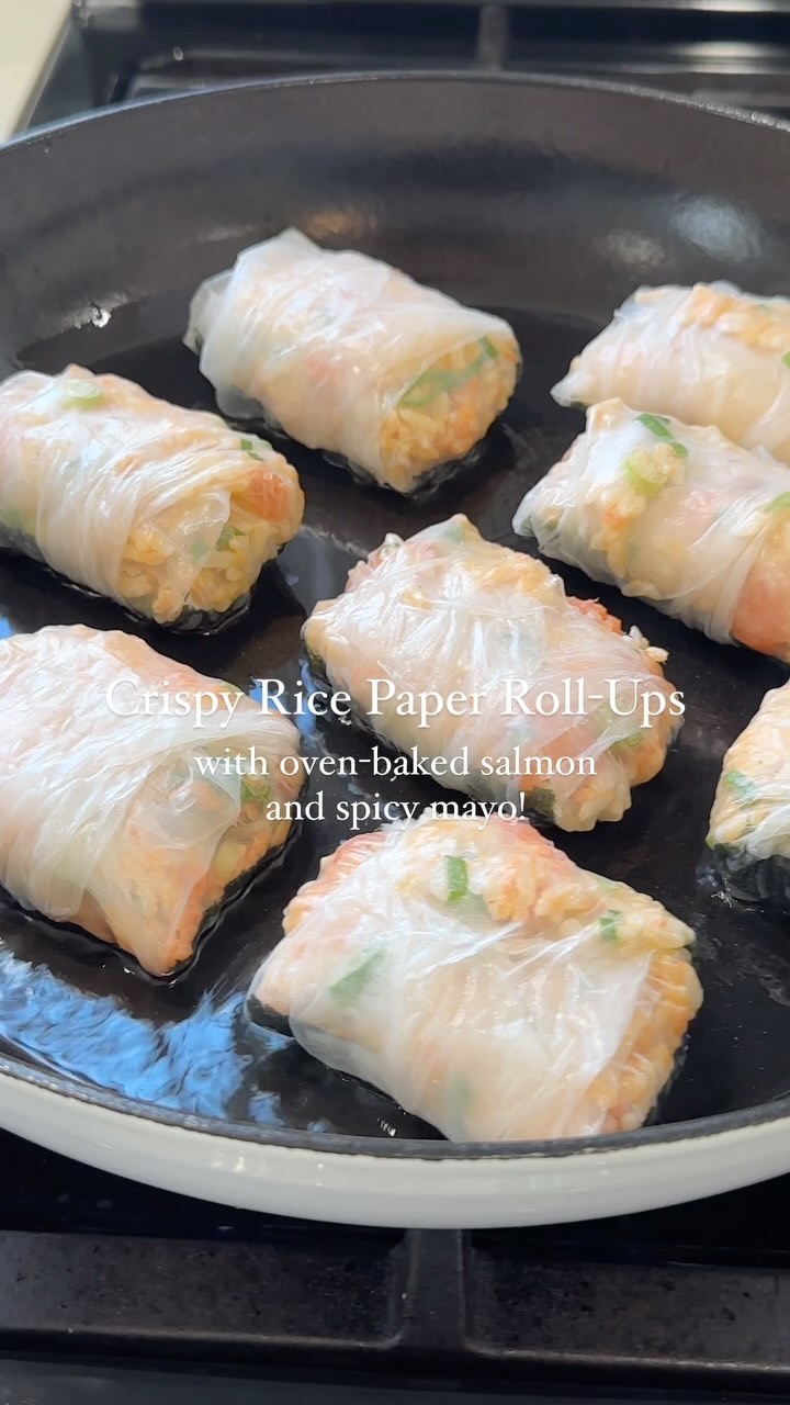 These crispy rice paper rolls are my new weekly obsession