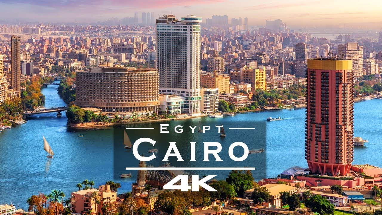 Cairo Egypt in 4K cinematic drone tour of the historic city