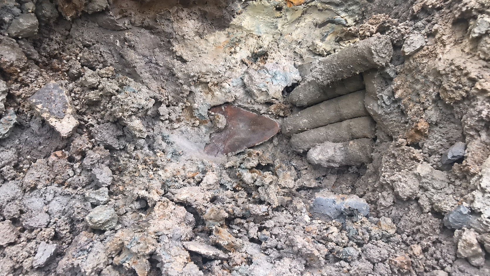 He thought he was digging through ordinary rock… then a massive ...