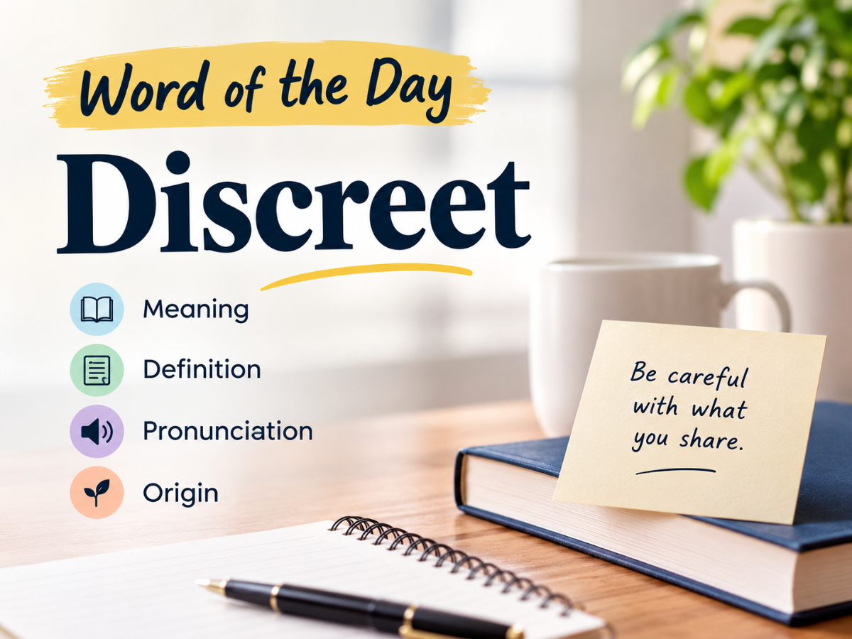Word of the day: 'Discreet' - meaning, definition, pronunciation, and ...