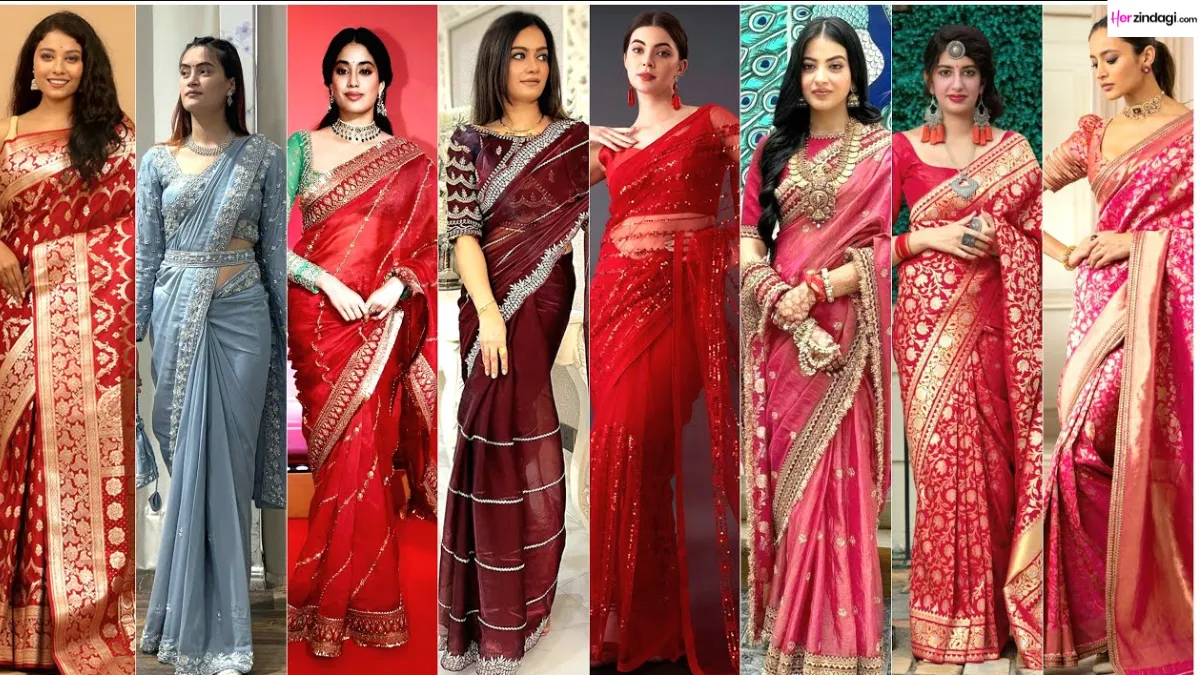 Karwa Chauth 2026: 5 saree designs to create a picture-perfect ...