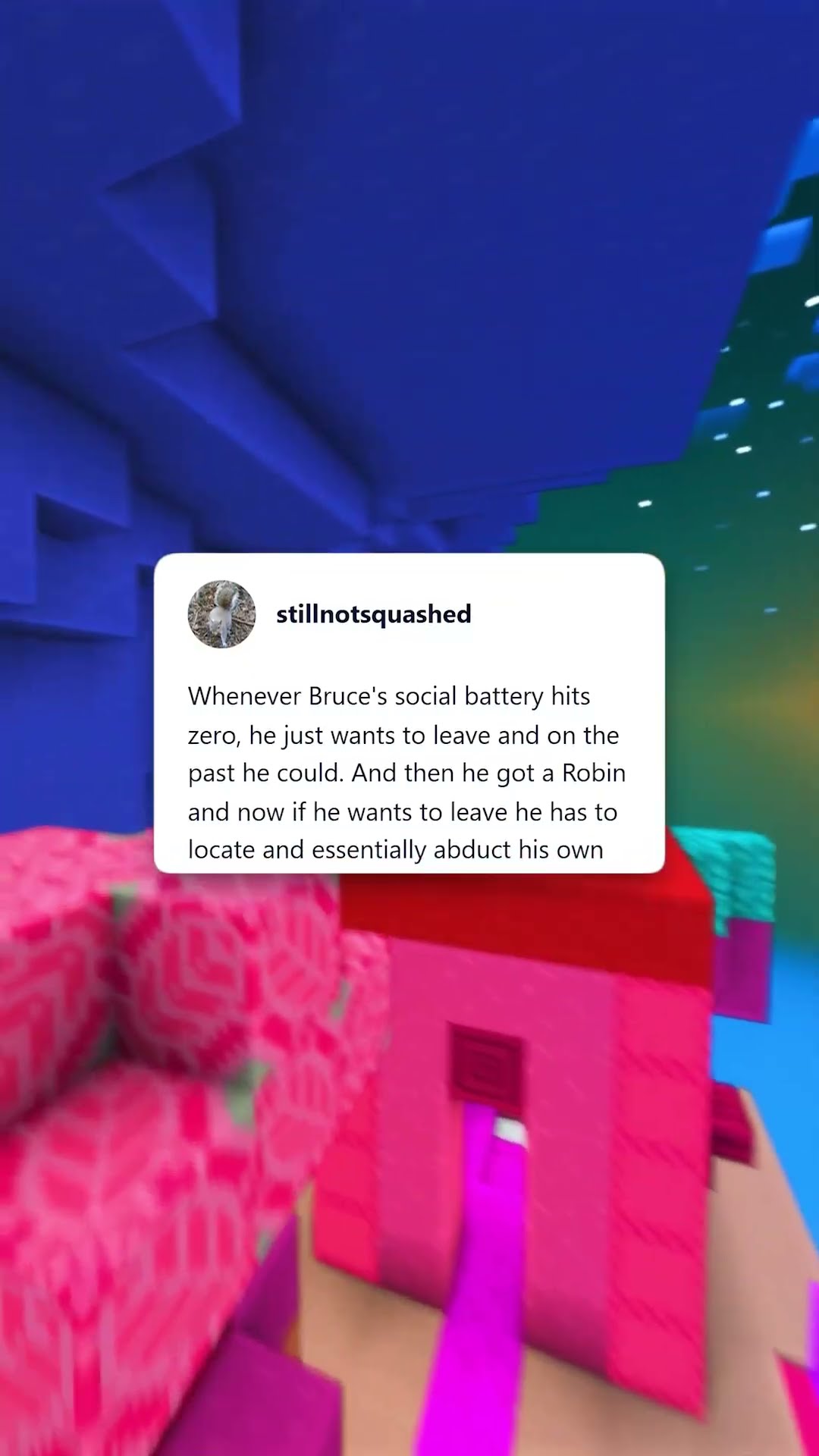 Bruce's social battery!