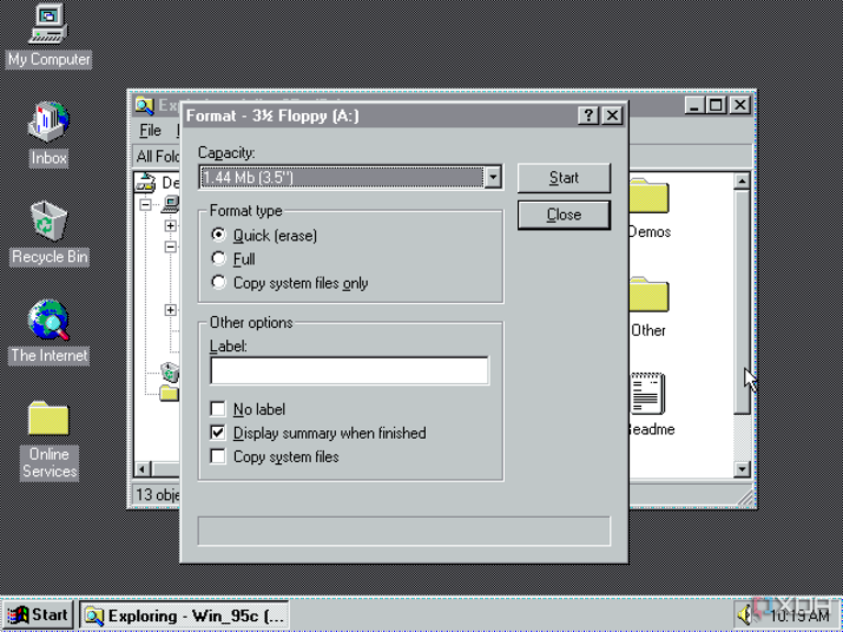 Windows still asks about this floppy-era setting every time you format ...