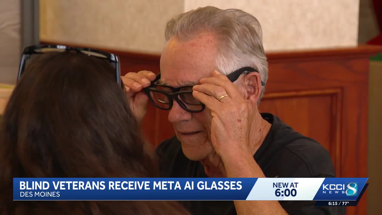 Veterans in Des Moines receive AI glasses to improve daily life