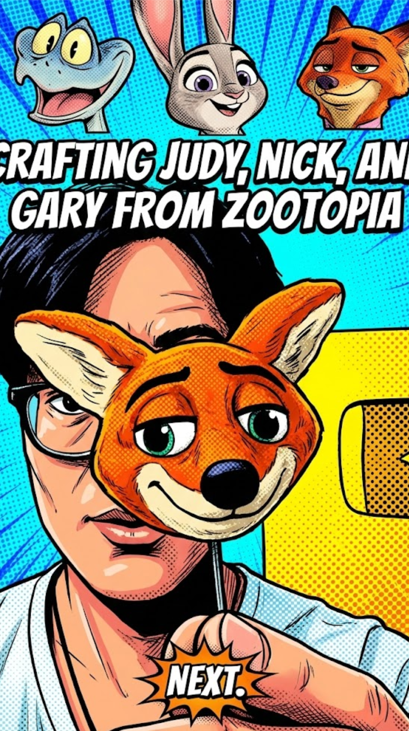 How I crafted Judy, Nick, and Gary from Zootopia