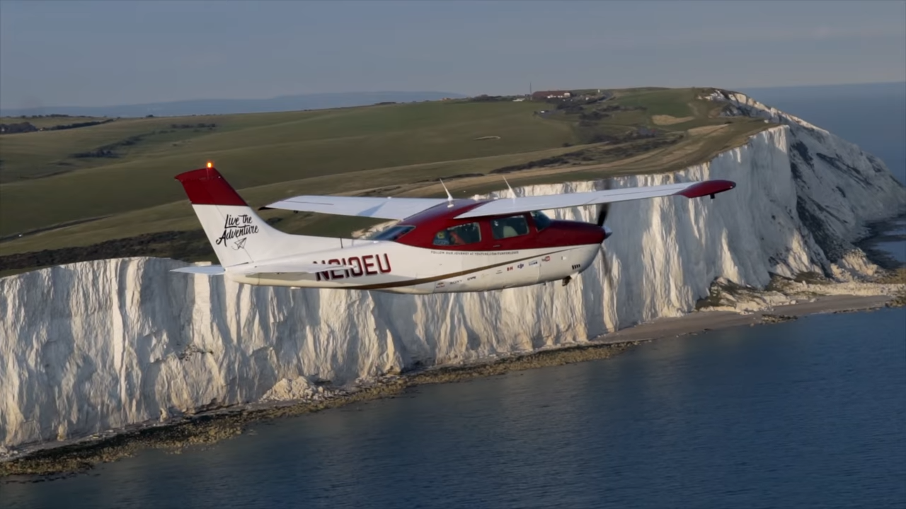Watch an incredible formation flight along England’s coast