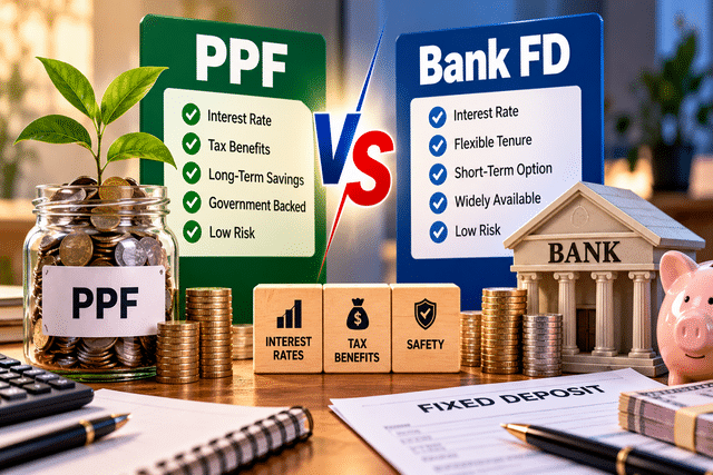 PPF vs Bank FD 2026: Which offers better returns? Compare interest ...