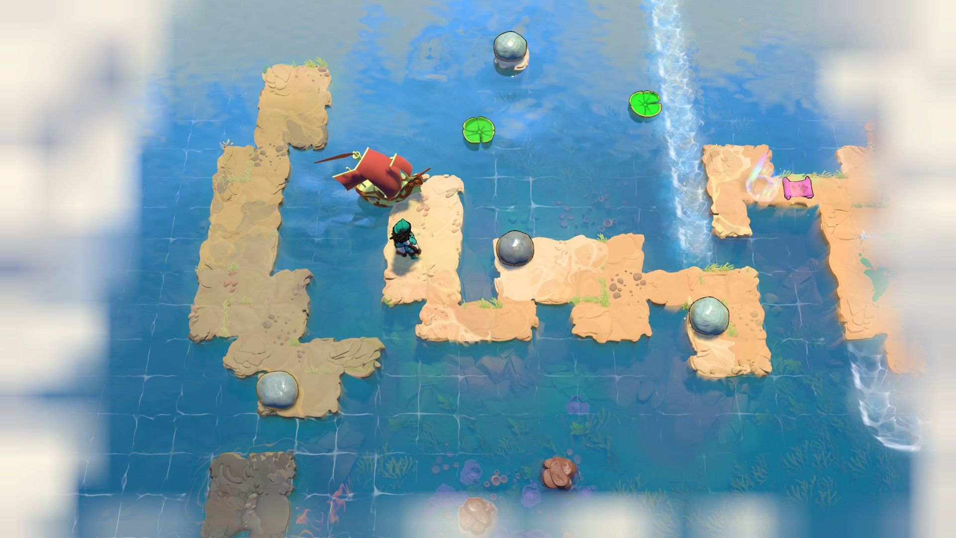 All Skipping Stones level 1 puzzle solutions in order of the Sinking Star