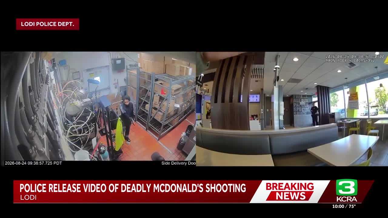Lodi police release video of officer shooting armed McDonald’s employee