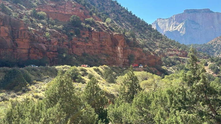 Crews clear half of debris from massive Zion National Park rock fall ...