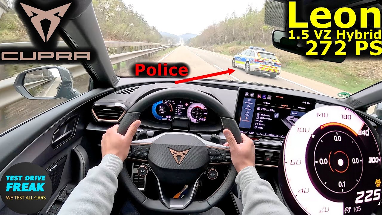 2025 Cupra Leon Sportstourer 1.5 eHybrid VZ 272 PS top speed POV drive ...
