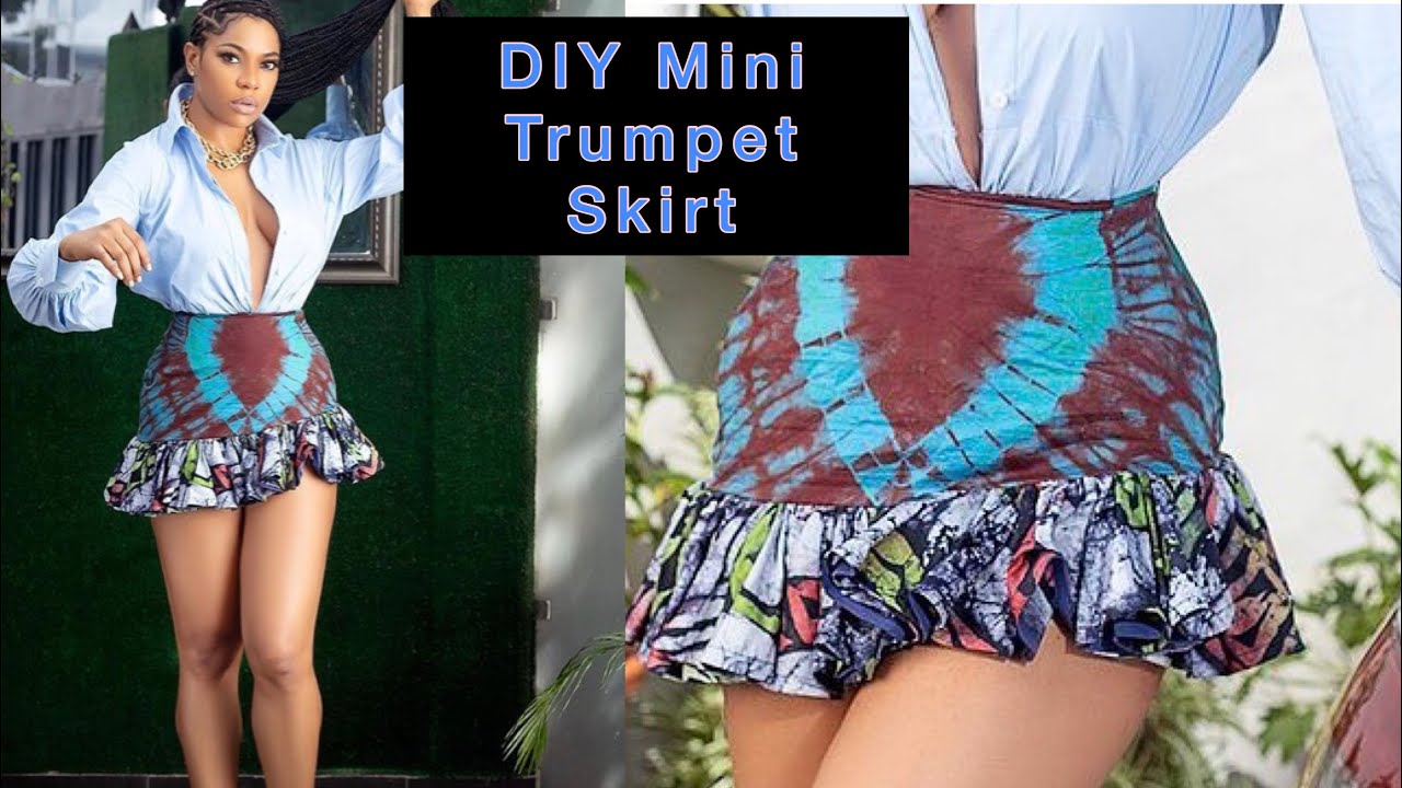 How to sew a mini trumpet skirt with easy techniques