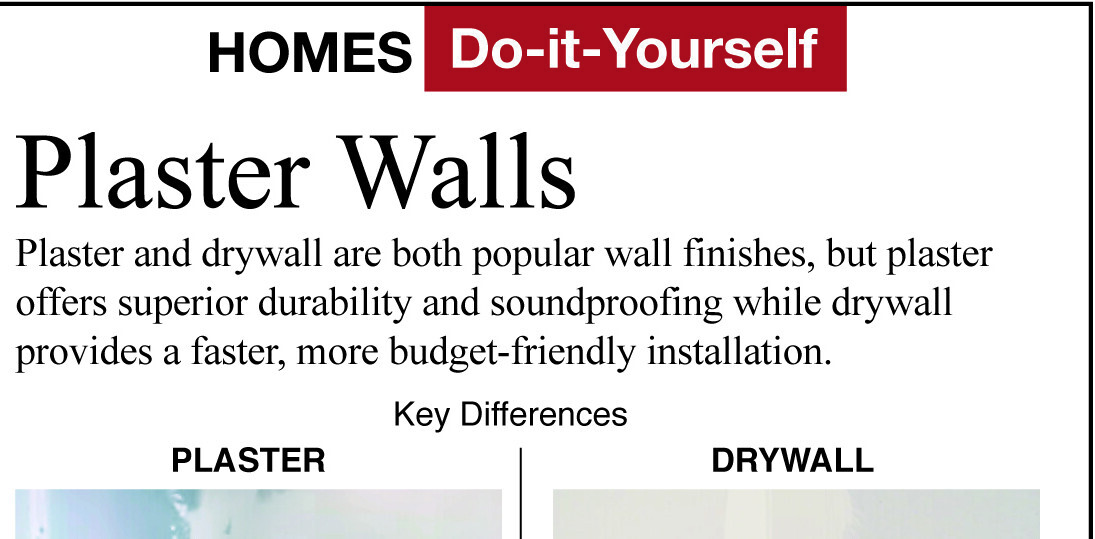 Are plaster or drywall walls better?