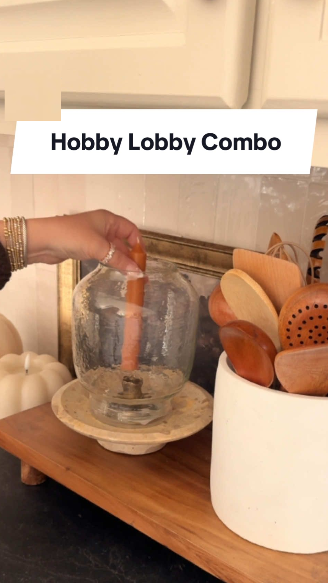 How a glass candle holder creates a stylish fall accent