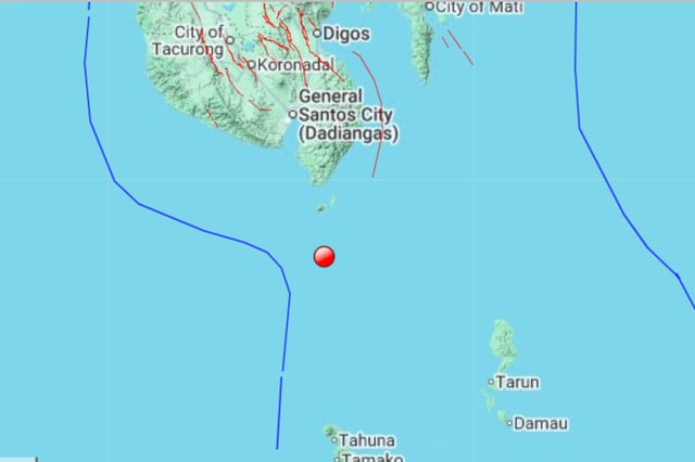Magnitude 6.4 quake strikes off Davao Occidental