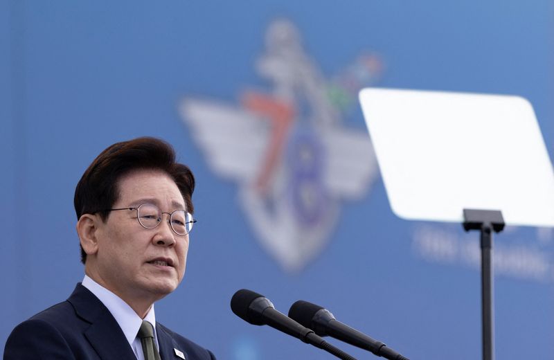 South Korea's Lee oversees first test of a hypersonic missile