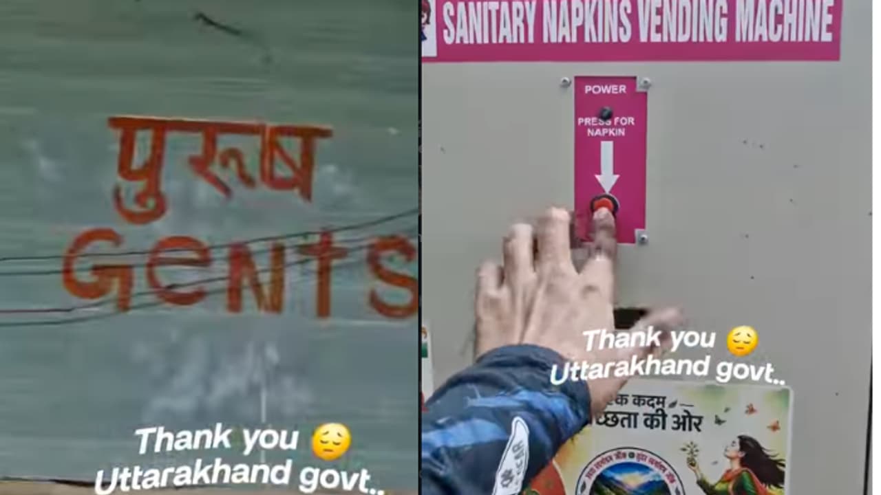 Gender equality: Sanitary pad vending machine in Uttarakhand men's room ...